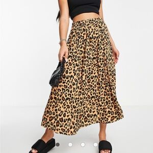 ASOS Animal Print Maxi Skirt